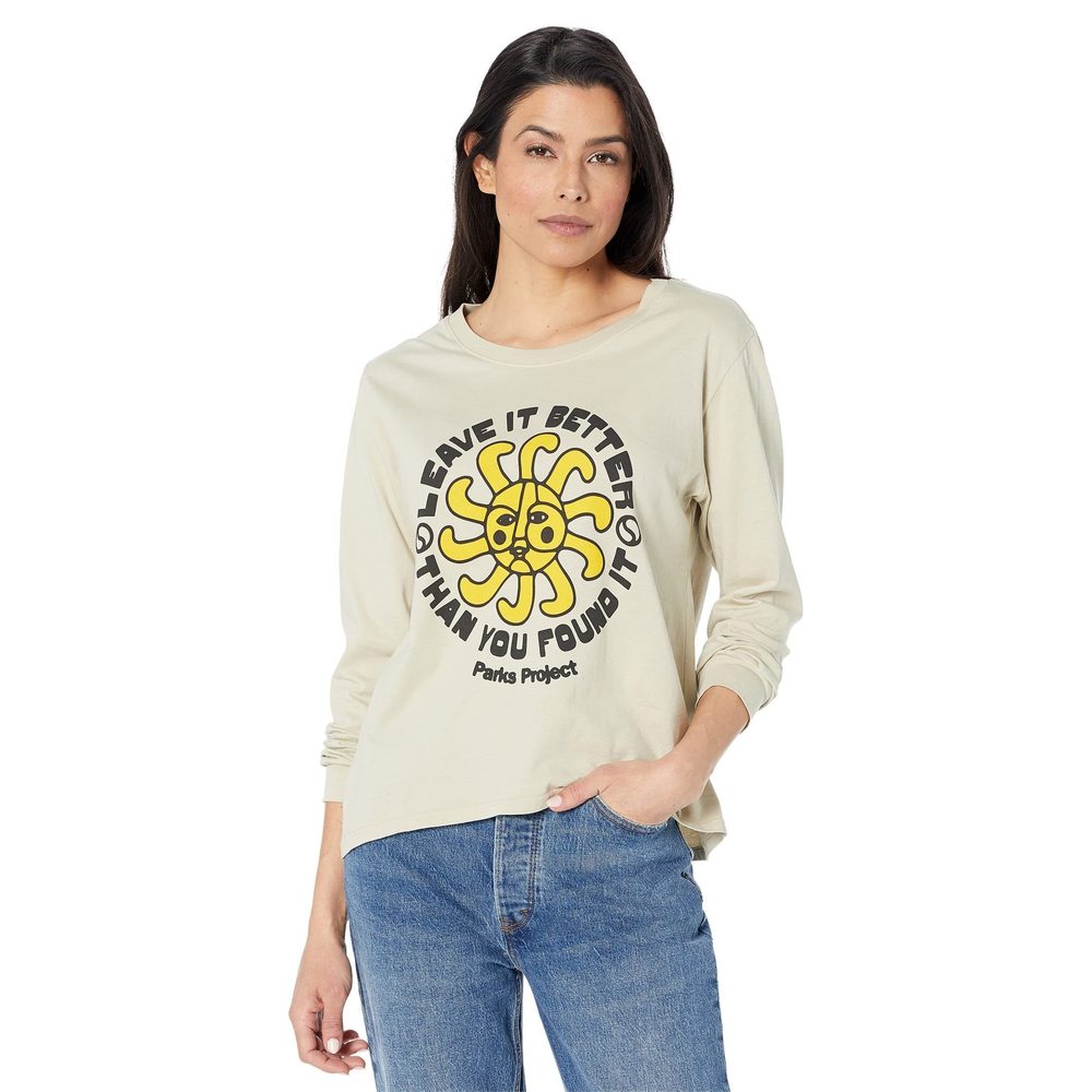 Parks Project Fun Sun Long Sleeve Boxy Tee Sand LG